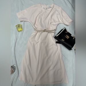 Calvin Klein Cream Dress with Belt